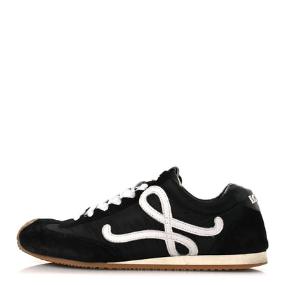 Loewe Nylon Suede Ballet Runners 2.0 Sneakers 39 Black White 1 of 13