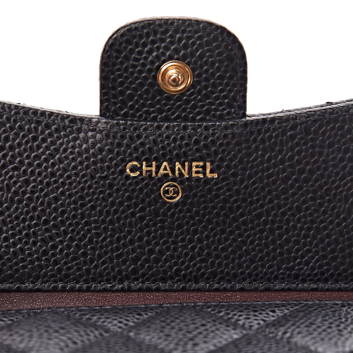 Chanel Caviar Quilted Compact Flap Wallet Black 6 of 8