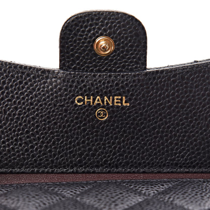 Chanel Caviar Quilted Compact Flap Wallet Black 6 of 8