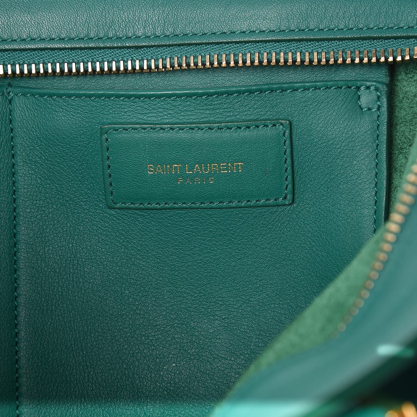 Calfskin Small Classic Y Cabas Green