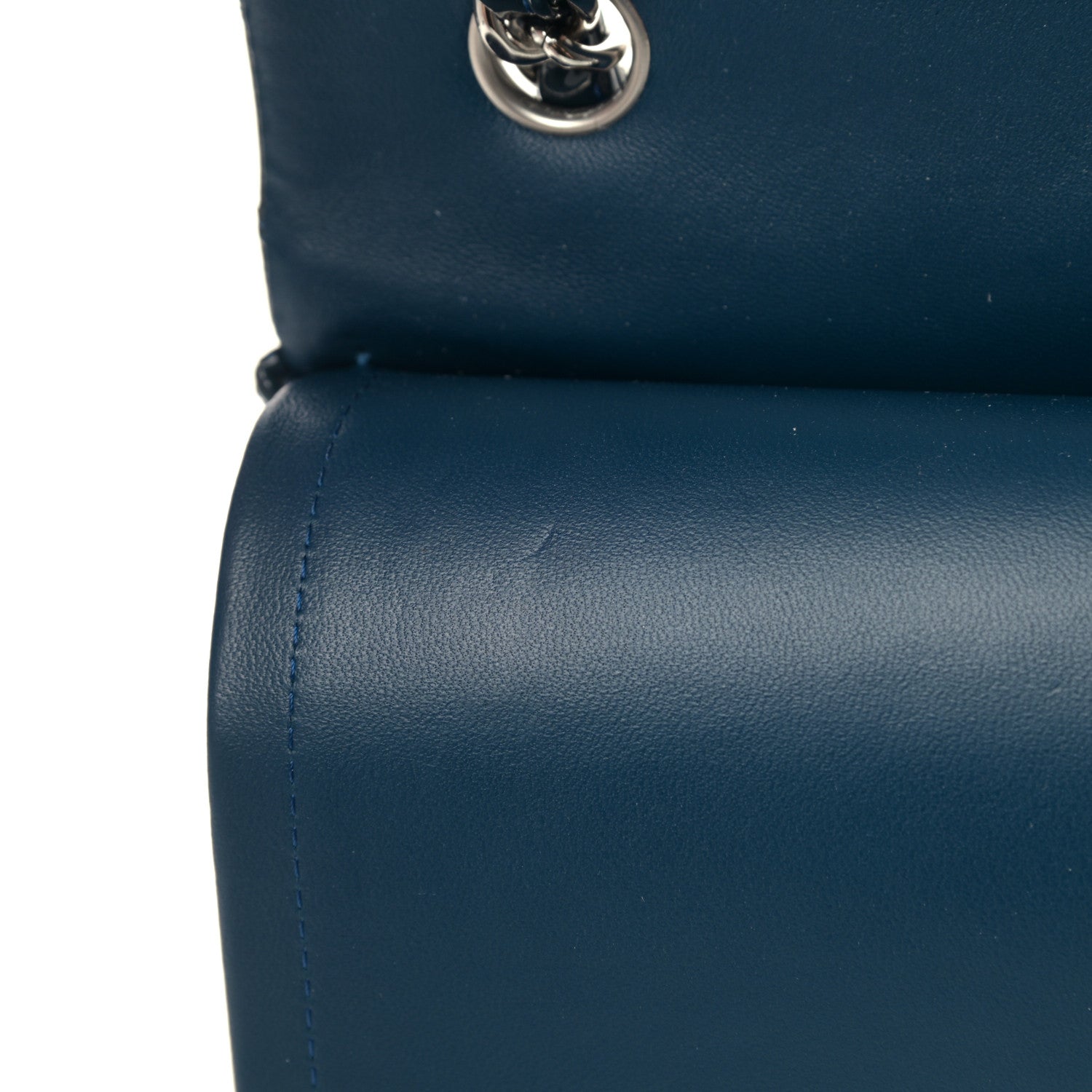 Chanel Patent Quilted Jumbo Double Flap Navy 11 of 12