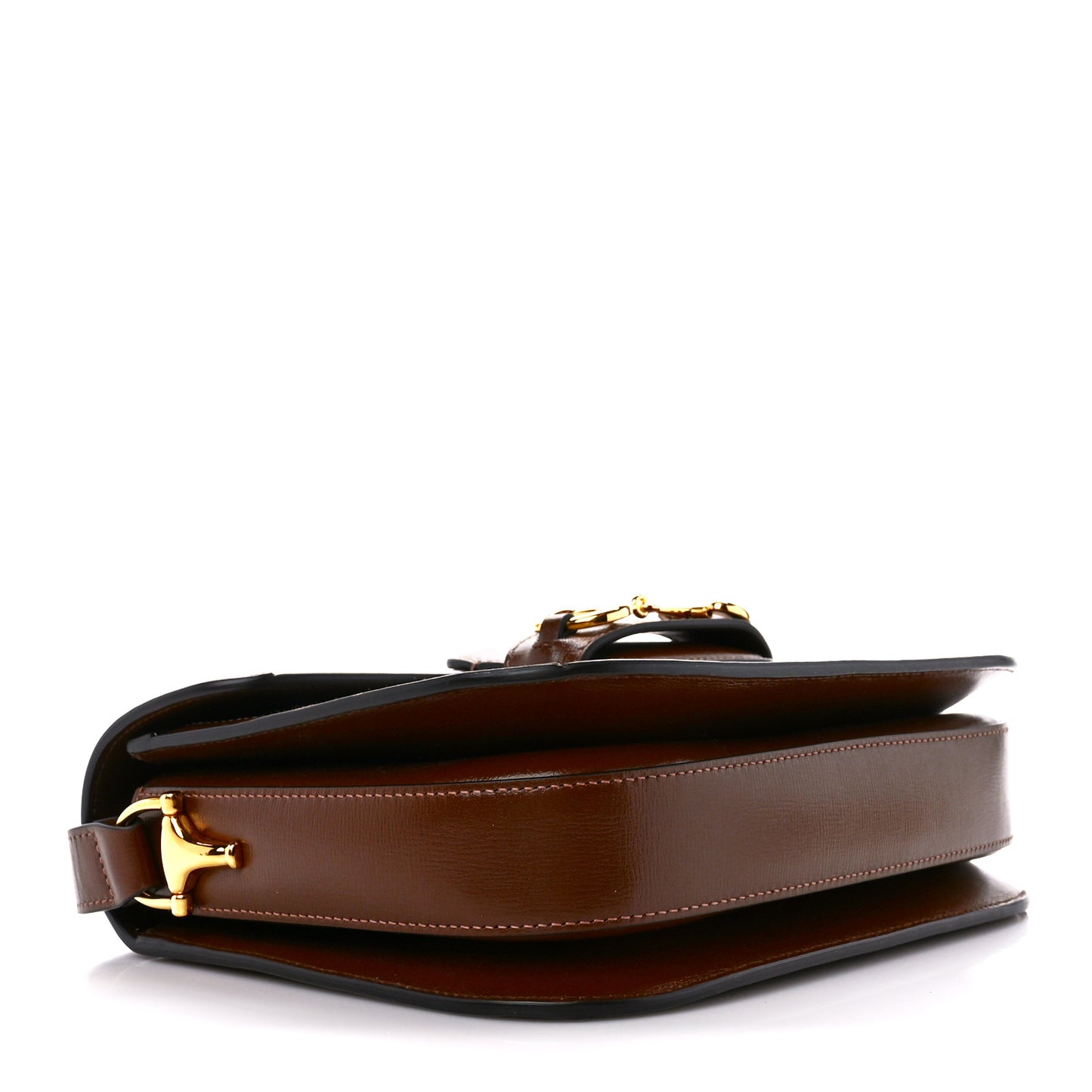 GG Supreme Monogram Horsebit 1955 Shoulder Bag Beige Brown Sugar
