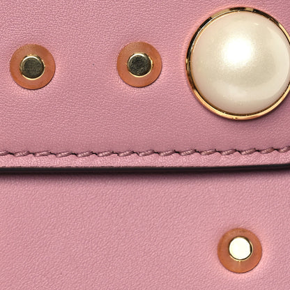 Gucci Calfskin Studded Small Padlock Shoulder Bag Carmine Rose 8 of 12