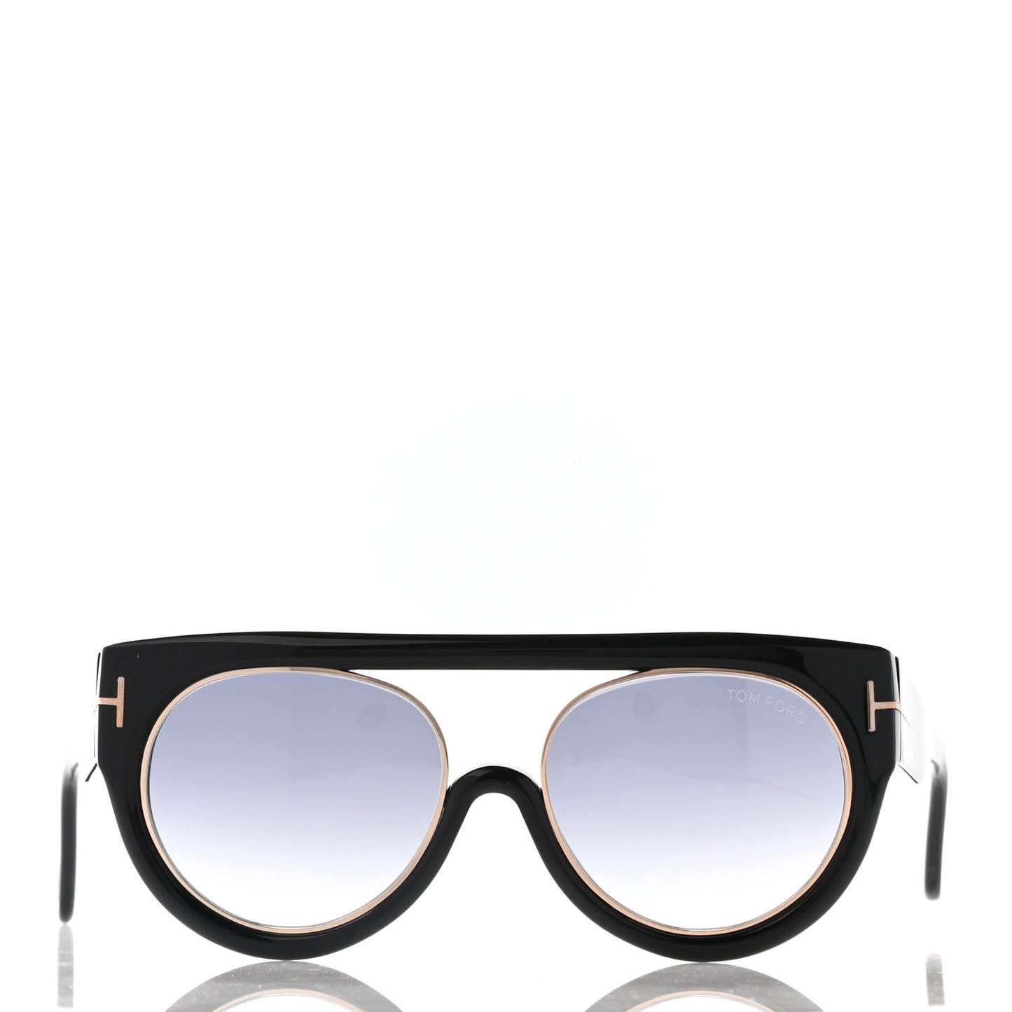 Alana Aviator Round Sunglasses TF360 Black