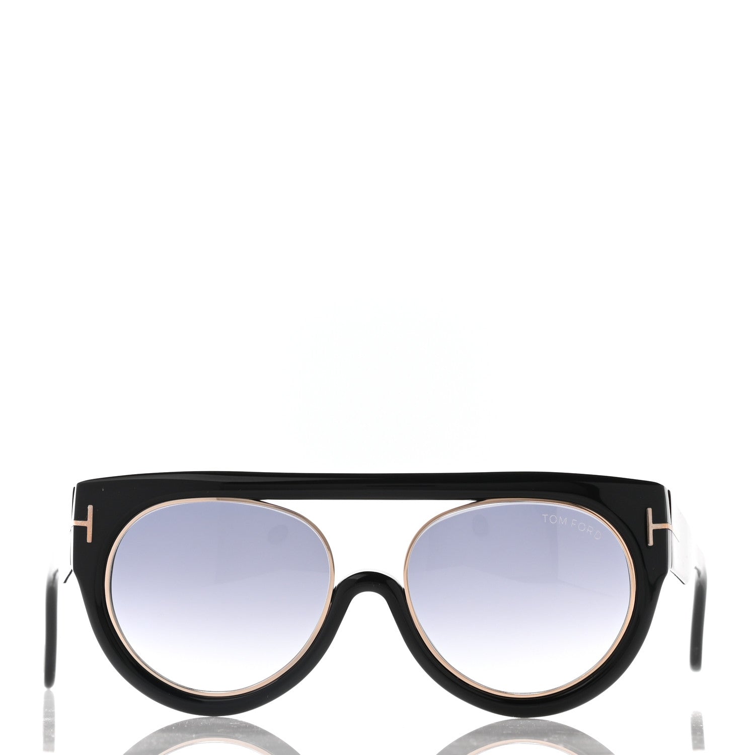 Tom Ford Alana Aviator Round Sunglasses TF360 Black 2 of 9