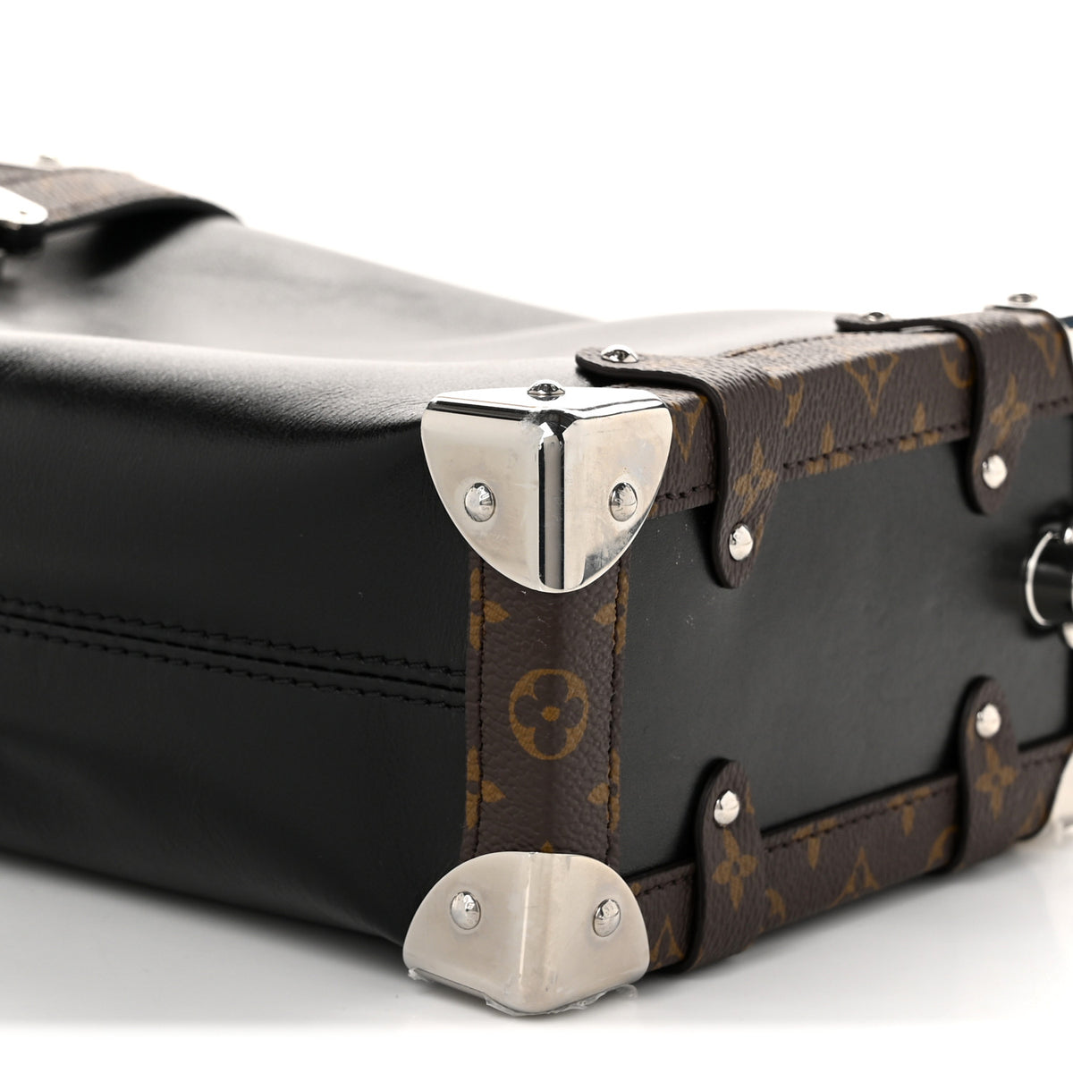 Louis Vuitton Calfskin Side Trunk Vibe MM Black 9 of 10