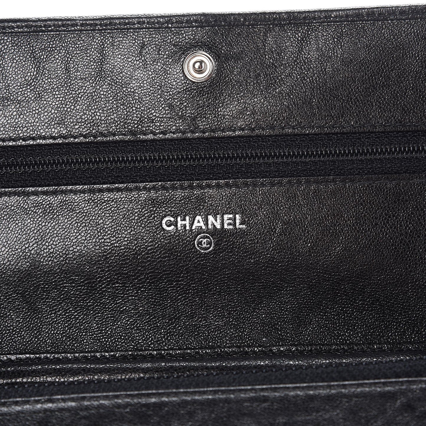 Goatskin Wallet on Chain WOC Black
