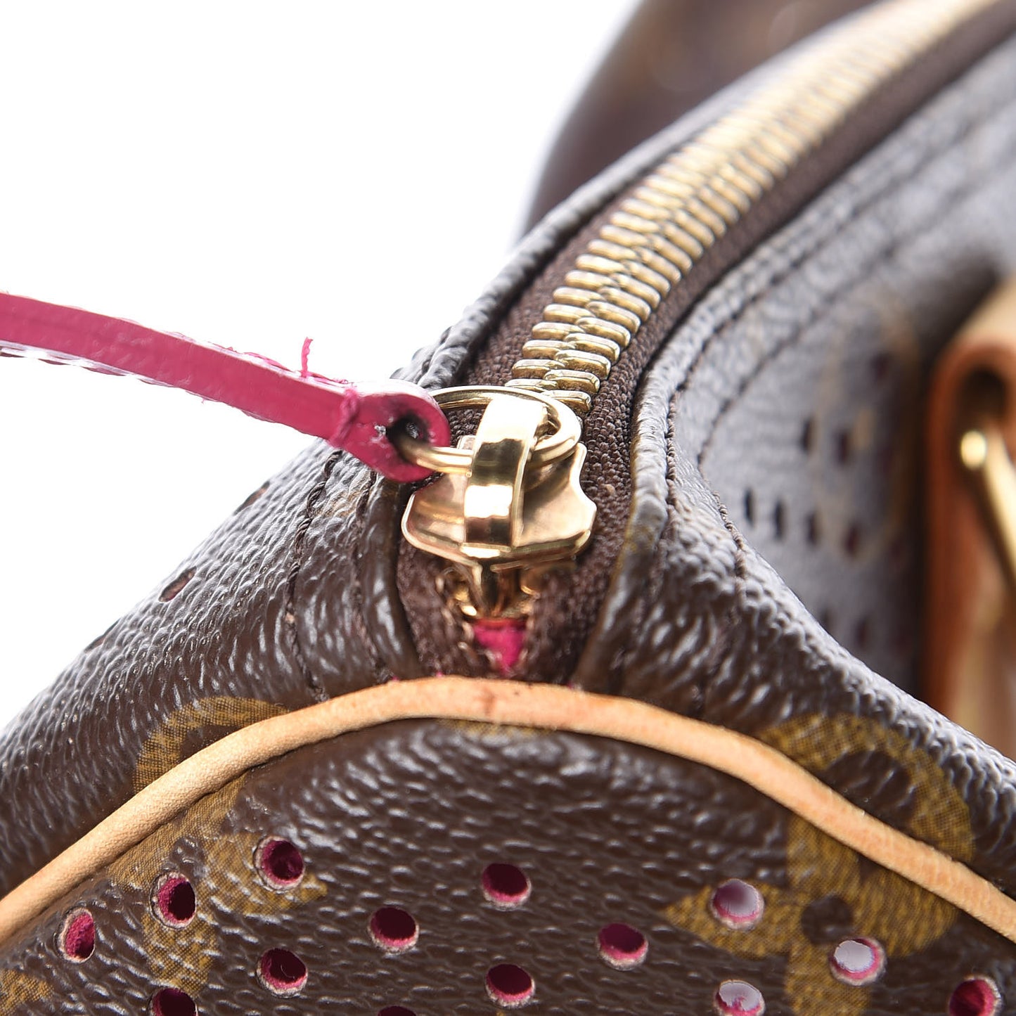 Monogram Perforated Speedy 30 Fuchsia