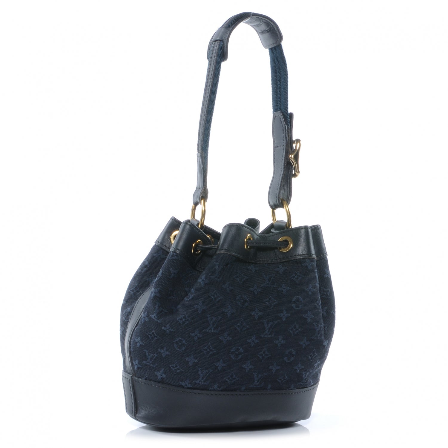 Louis Vuitton Mini Monogram Noelie Blue 3 of 7