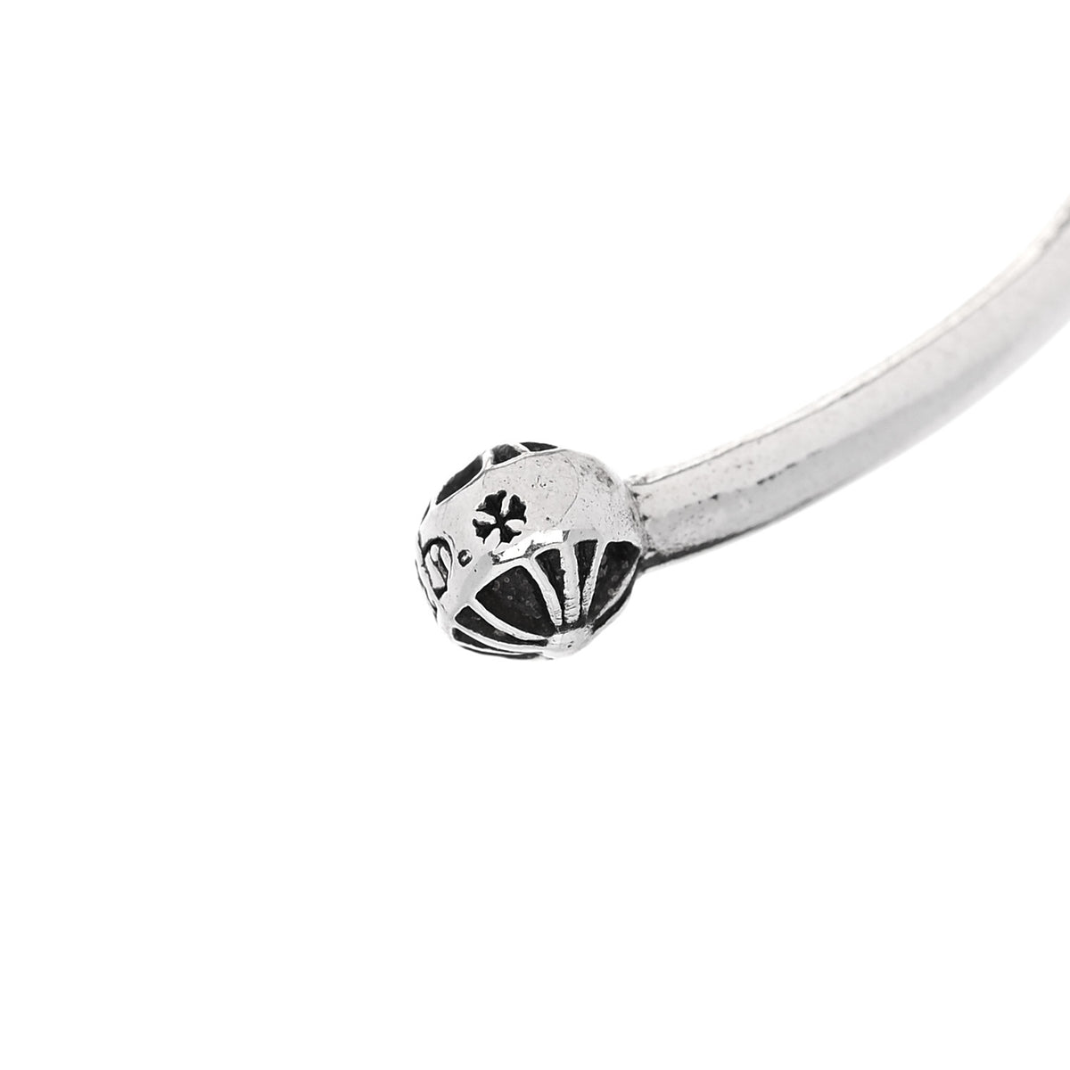 Chrome Hearts Sterling Silver Skinny Multi Cross Cuff Bracelet 4 of 4