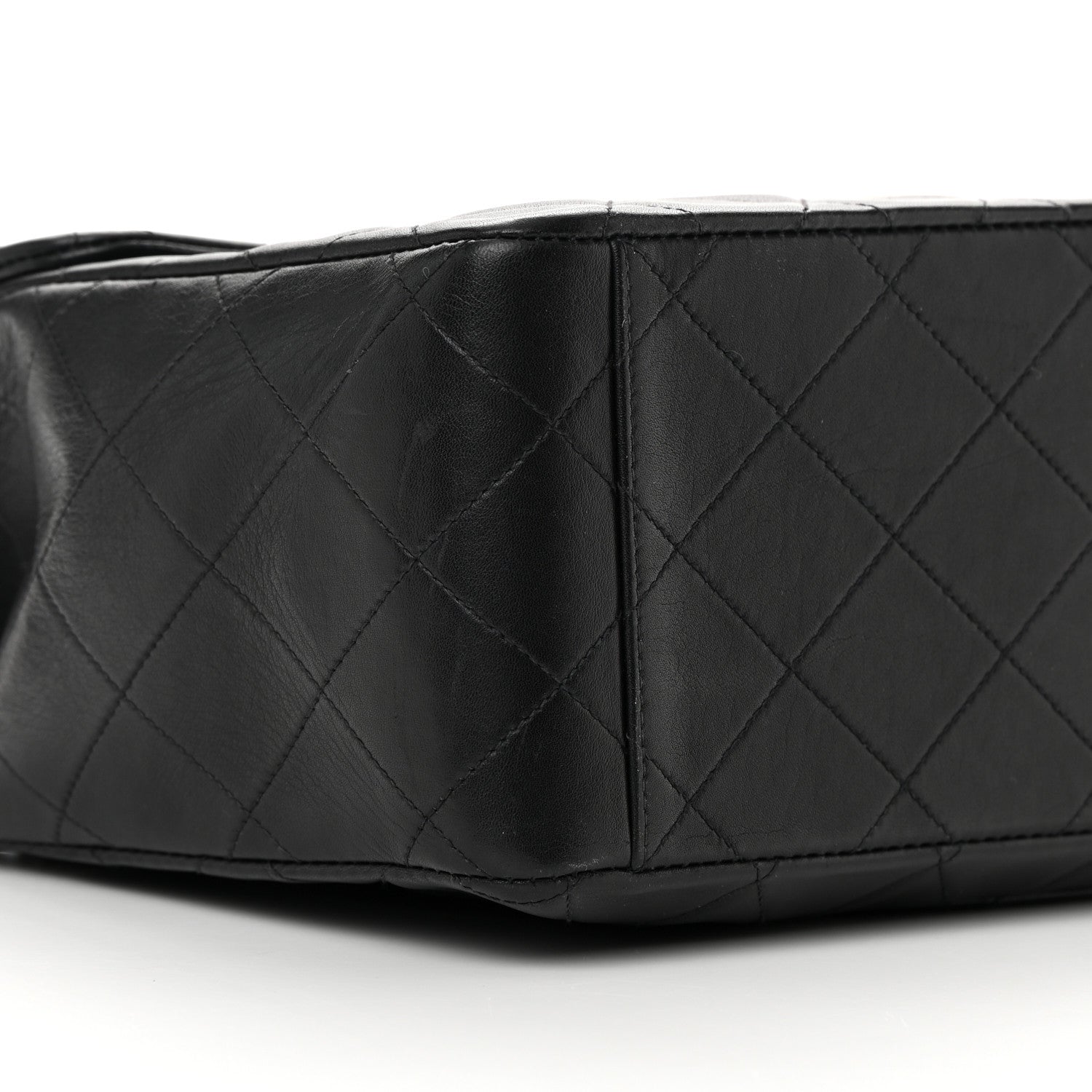 Chanel Lambskin Quilted XL Jumbo Single Flap Black 10 of 24