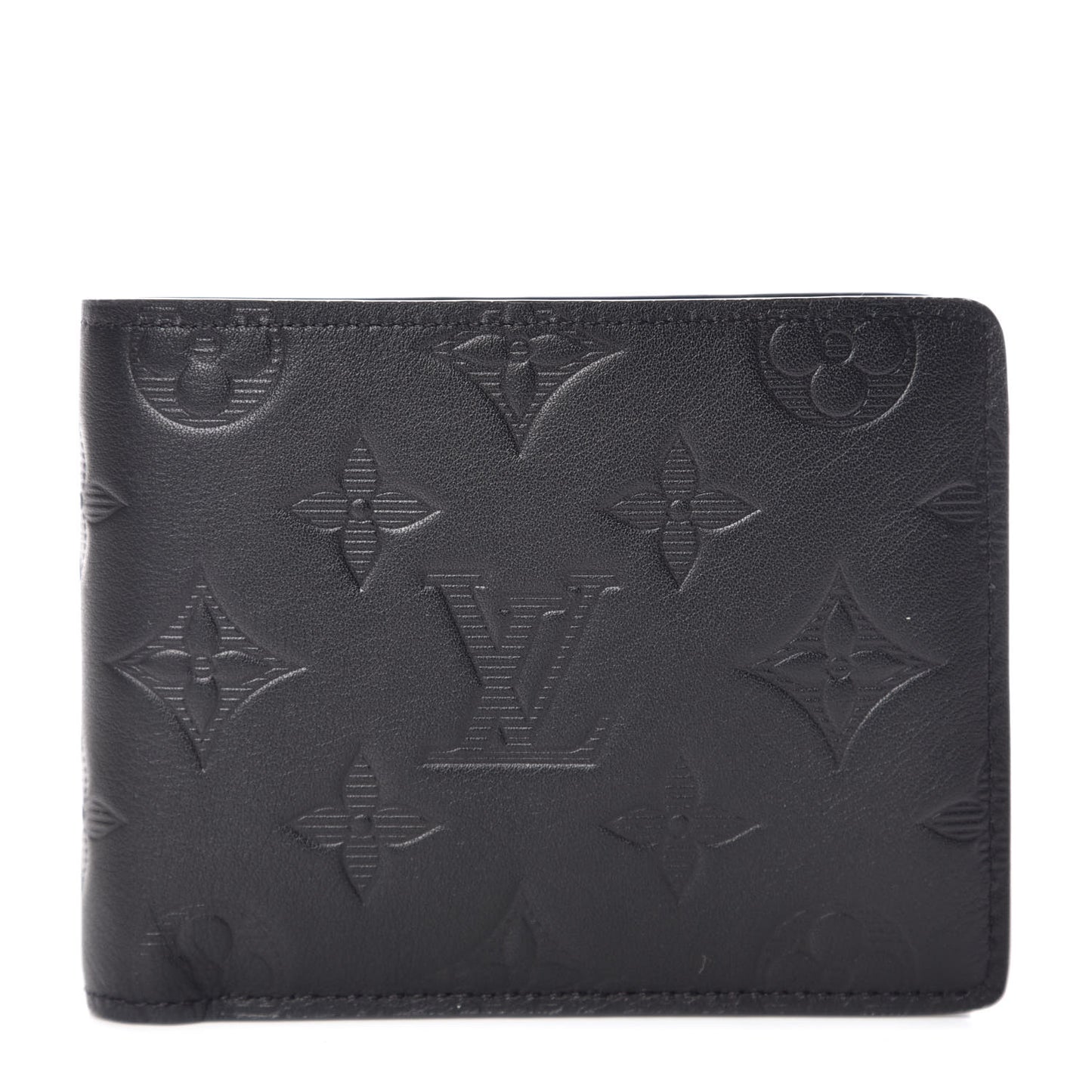 Calfskin Monogram Shadow Multiple Wallet Black