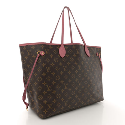 Louis Vuitton Monogram Articles de Voyage Ikat Neverfull GM Rose Velours 3 of 18