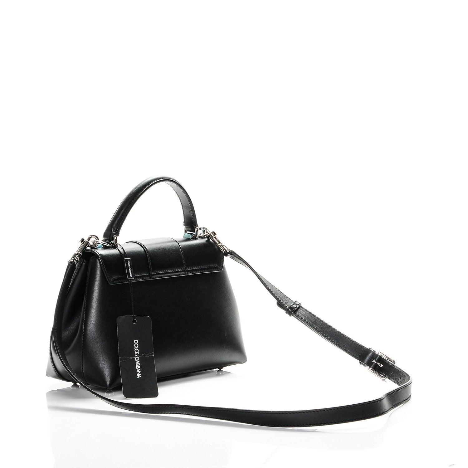 Dolce & Gabbana Calfskin Lucia Small Satchel Nero Black 3 of 7
