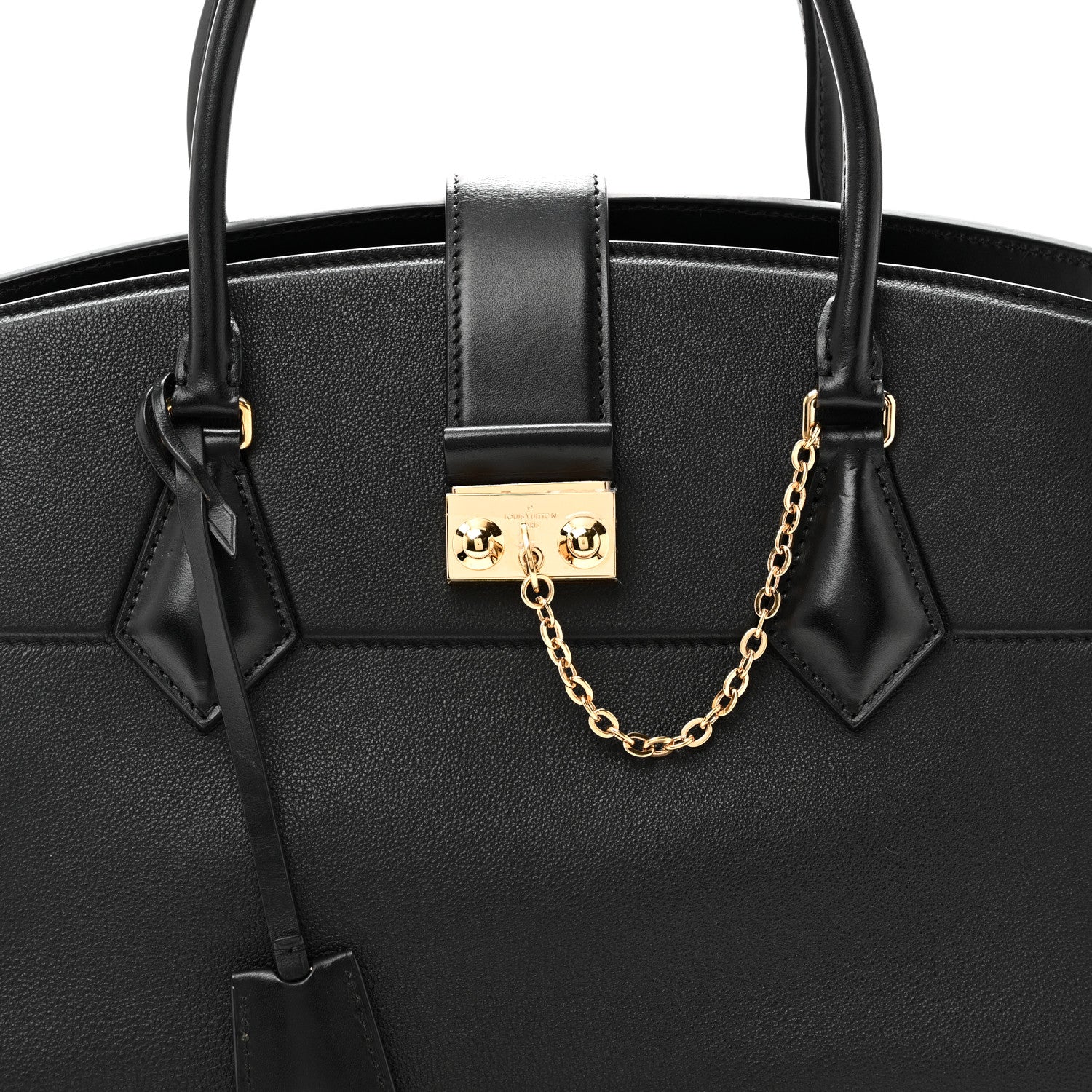 Louis Vuitton Taurillon Cour Marly MM Black 7 of 9