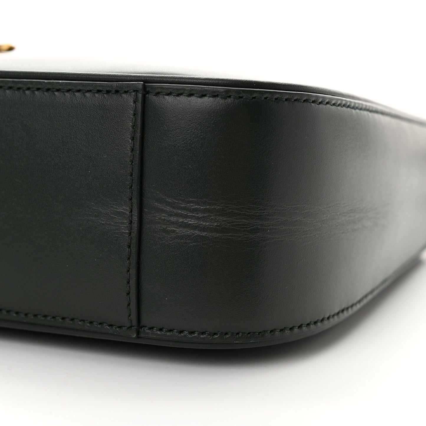 Smooth Calfskin Le 5 A 7 Hobo Vert Fonce