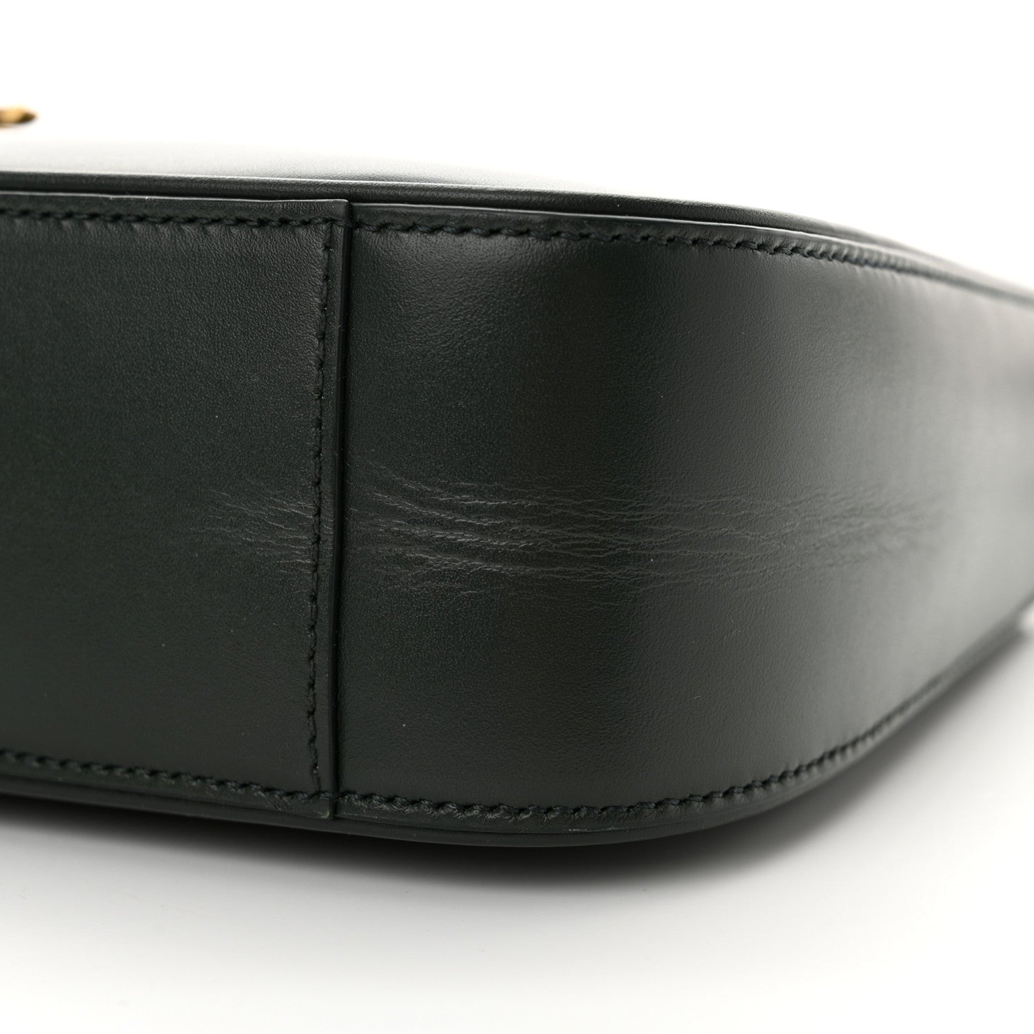 Saint Laurent Smooth Calfskin Le 5 A 7 Hobo Vert Fonce 10 of 13