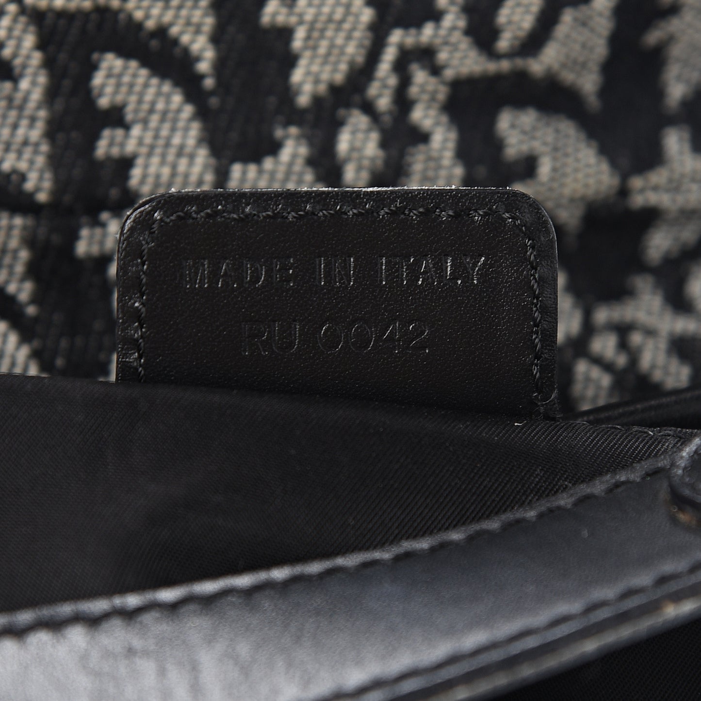 Monogram Saddle Bag Black