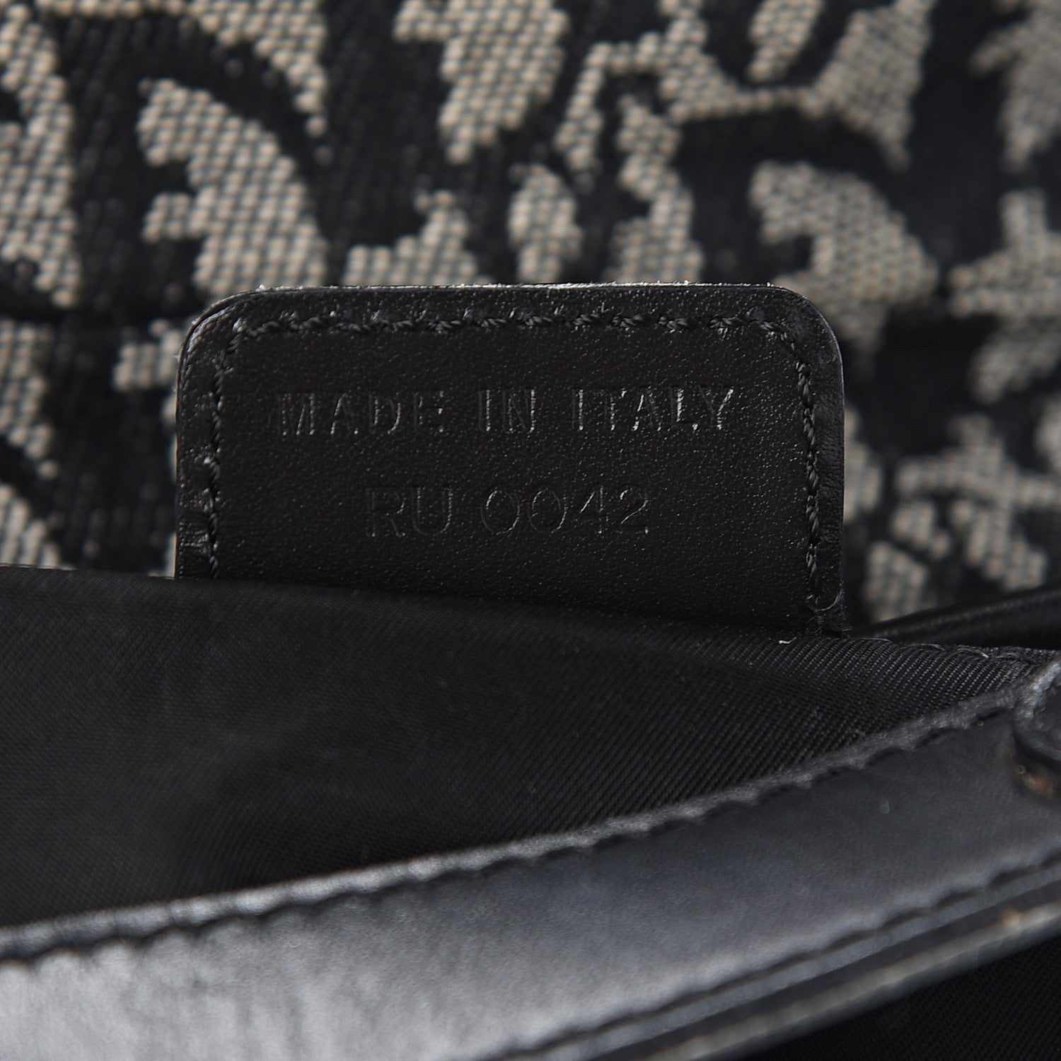 Christian Dior Monogram Saddle Bag Black 7 of 8