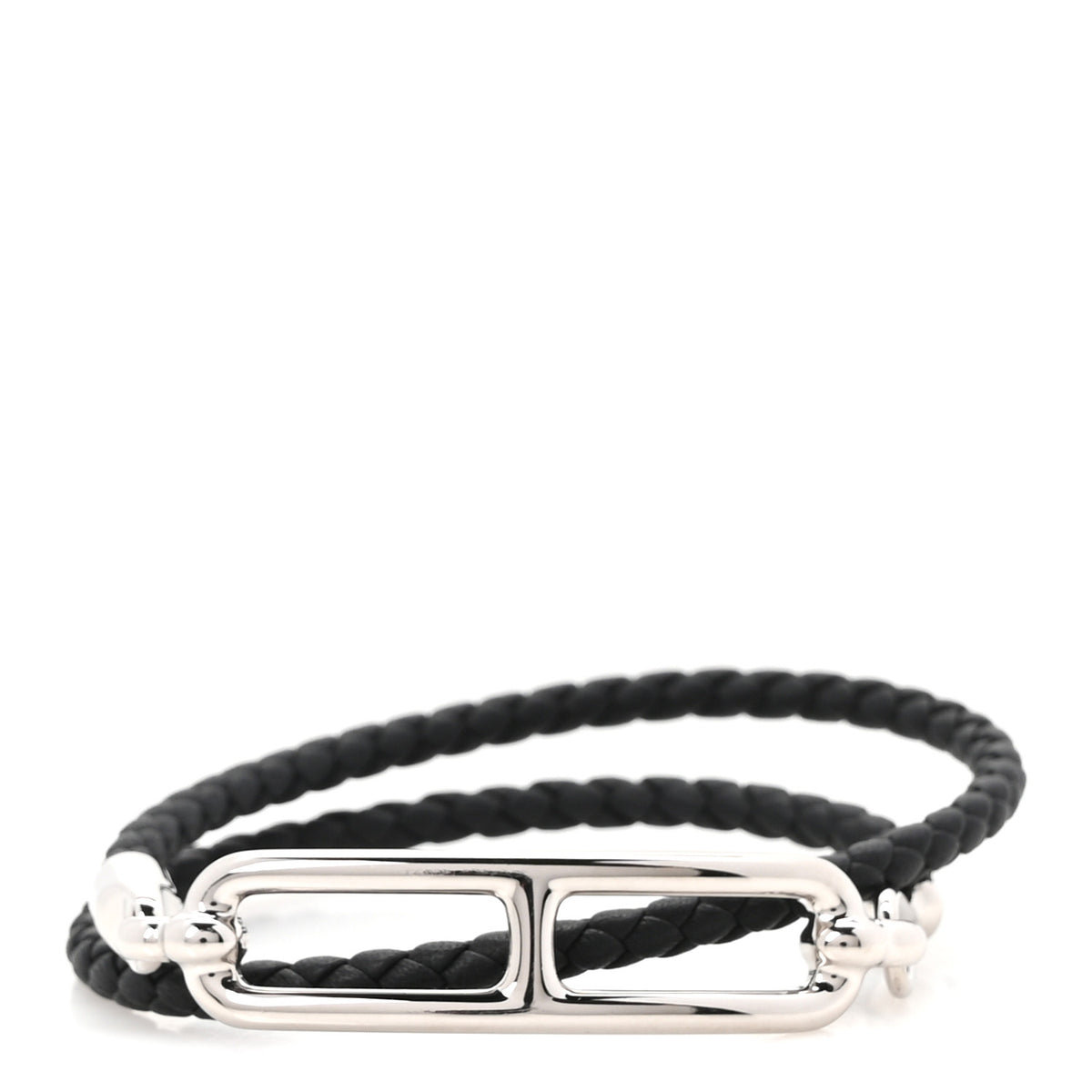 Hermes Swift Roulis Double Tour Bracelet T1 Black 1 of 4
