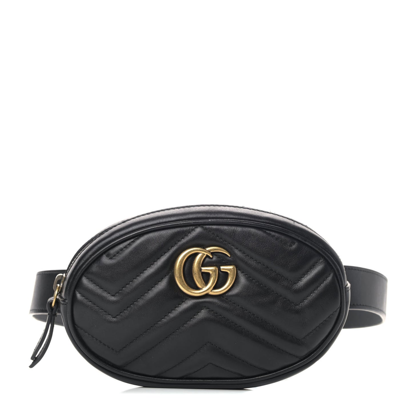 Calfskin Matelasse GG Marmont Belt Bag 95 38 Black