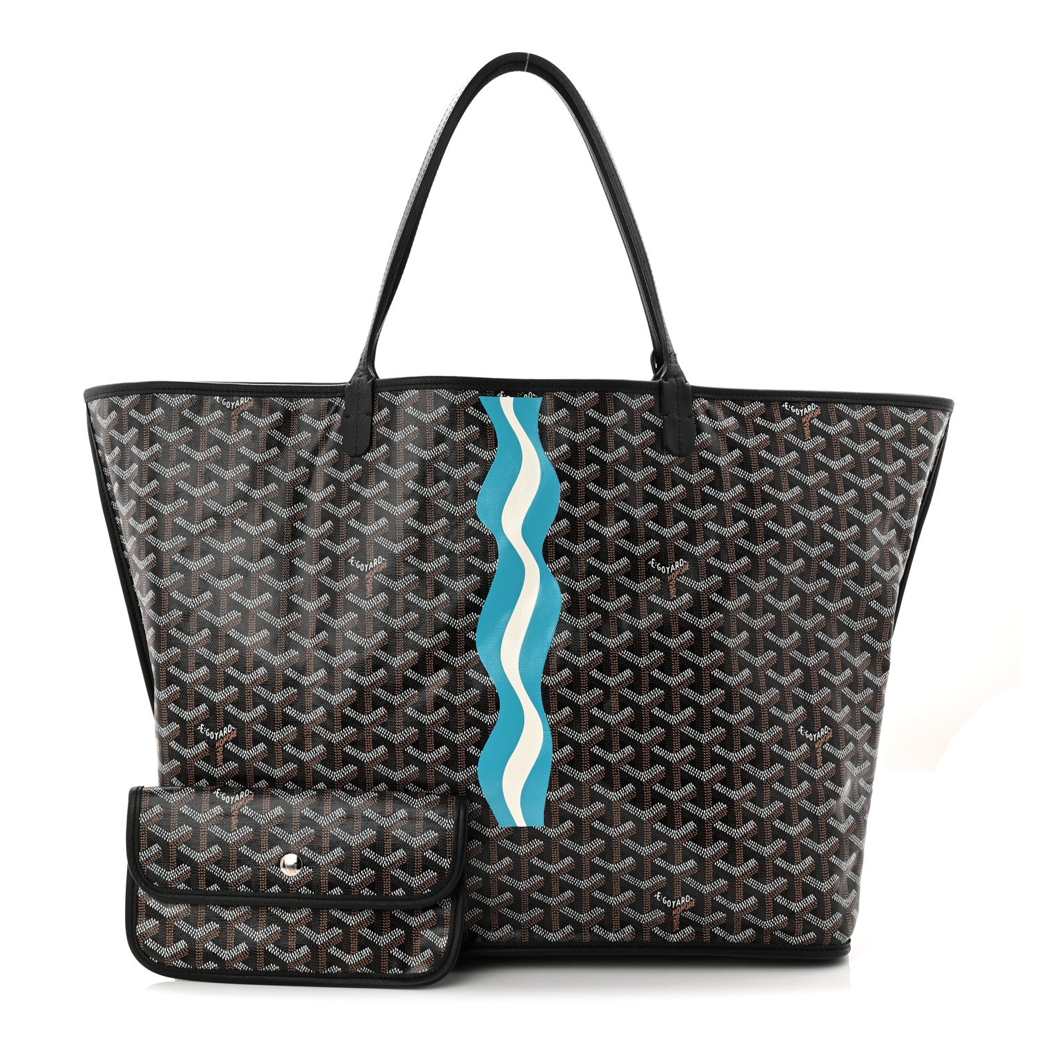 Goyard Goyardine Onde Millesime Reversible Anjou GM Black 4 of 18