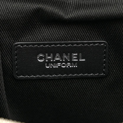 Chanel Calfskin Quilted Uniform Waist Belt Bag Black 5 of 9