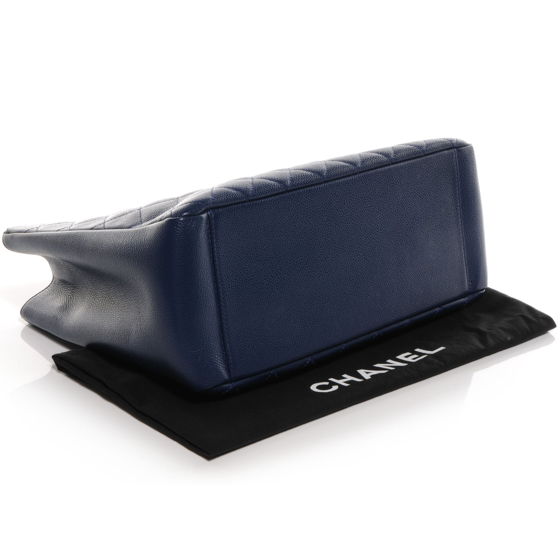 Chanel Caviar Grand Shopping Tote GST Navy 3 of 7