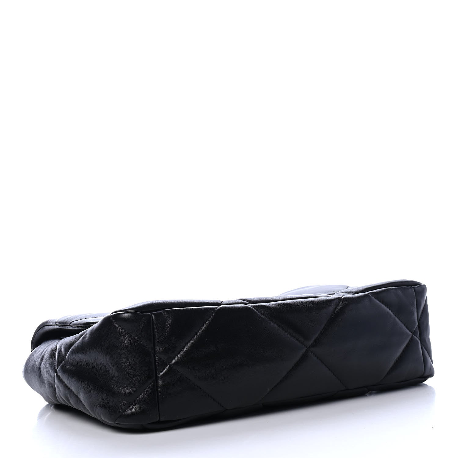 Chanel Goatskin Quilted Large Chanel 19 Flap Black 3 of 4