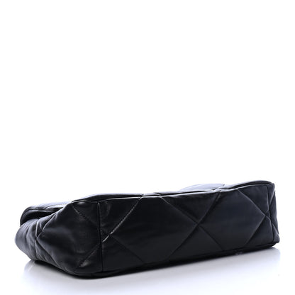 Chanel Goatskin Quilted Large Chanel 19 Flap Black 3 of 4