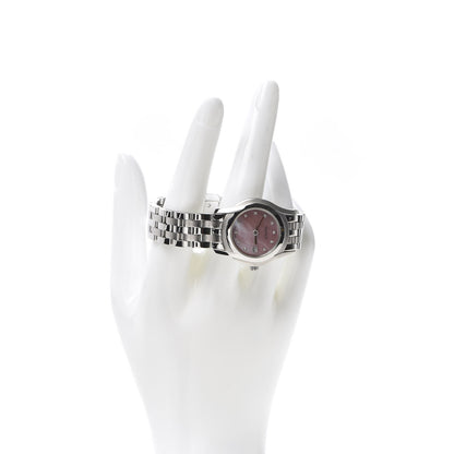 Gucci Stainless Steel Diamond Pink Mother of Pearl 27mm 5500L Quartz Watch 2 of 8