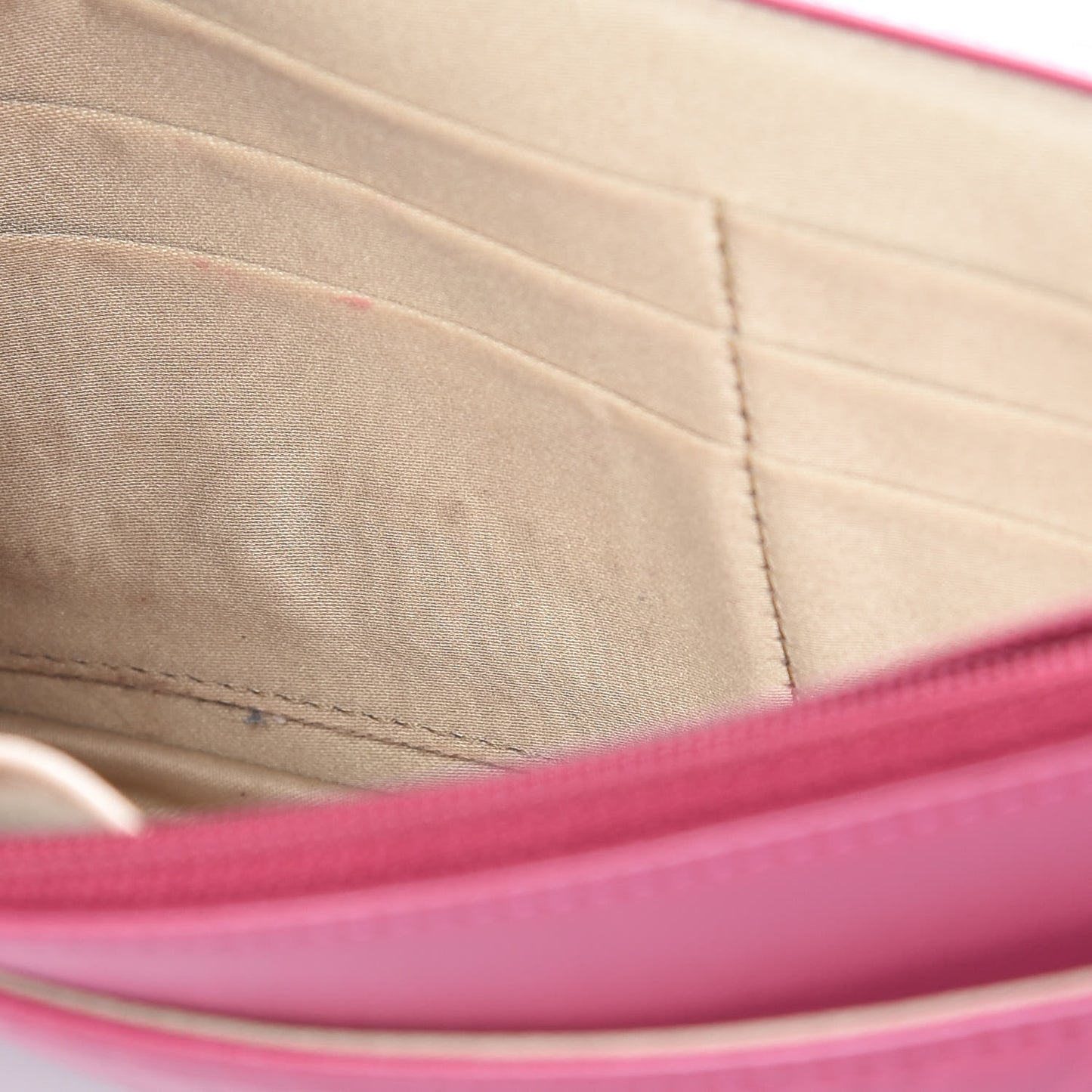 Caviar Camellia Embossed Wallet On Chain WOC Fuchsia