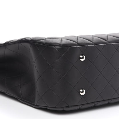 Chanel Calfskin Quilted Large Classic Shopping Tote Black 8 of 10