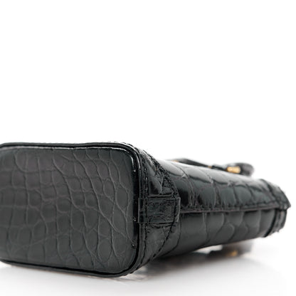 Louis Vuitton Alligator Mini Lockit Bag Charm Black 11 of 12