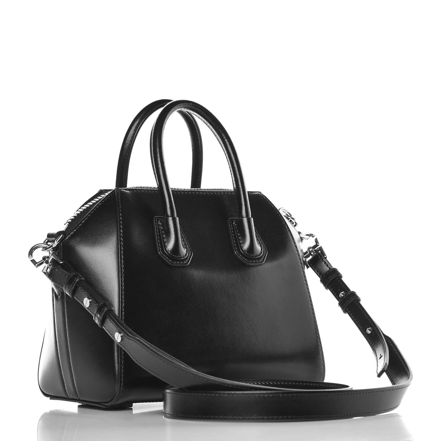 Givenchy Shiny Lord Calfskin Mini Antigona Black 9 of 13