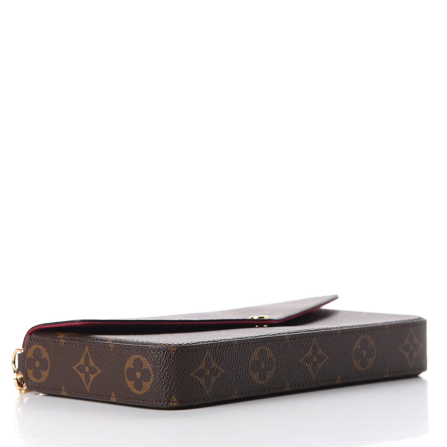 Monogram Pochette Felicie Chain Wallet Fuchsia