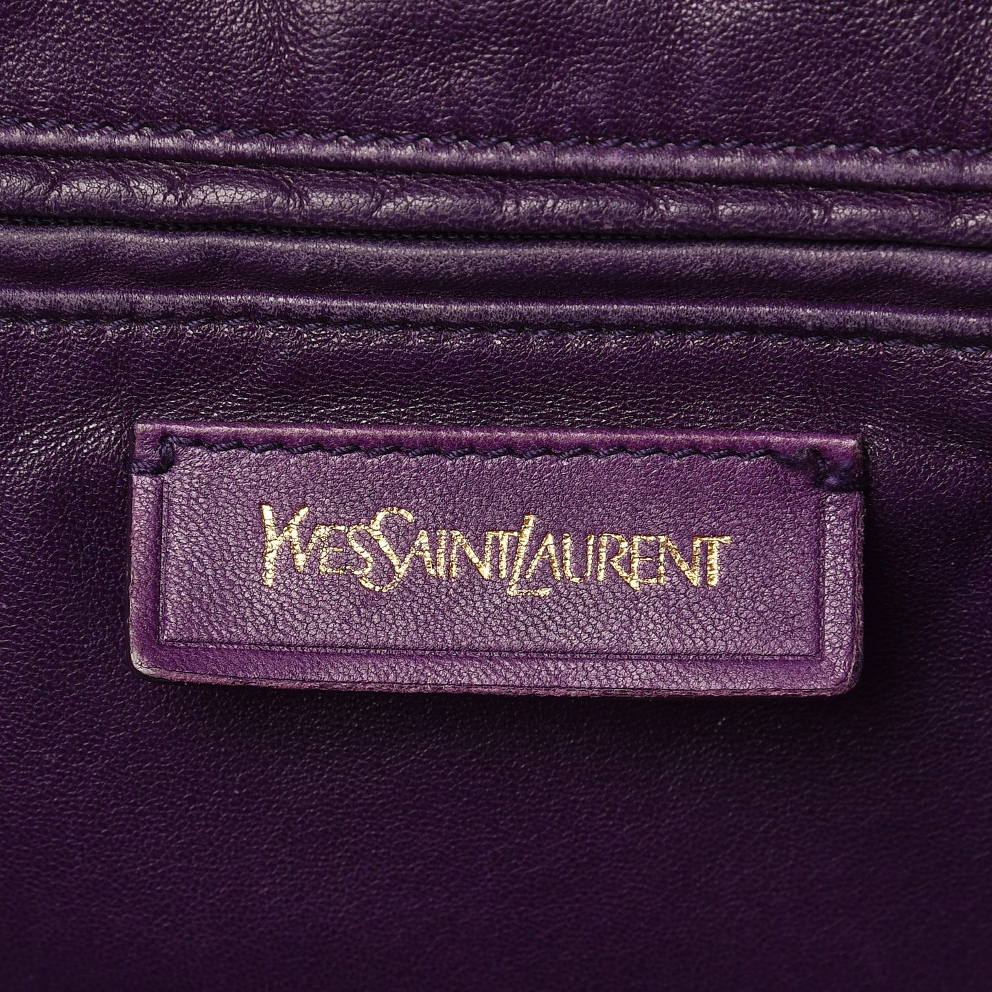 Lambskin Sac New Rive Gauche Tote Purple