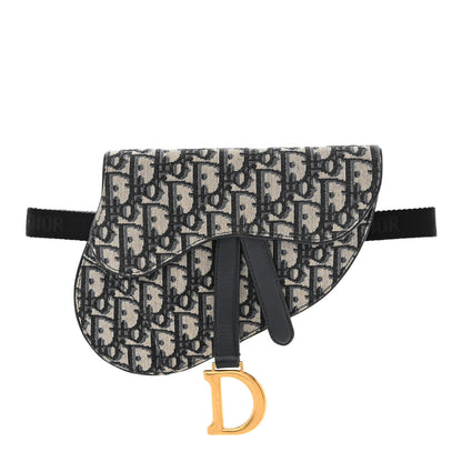 Christian Dior Oblique Saddle Belt Pouch Blue 1 of 9