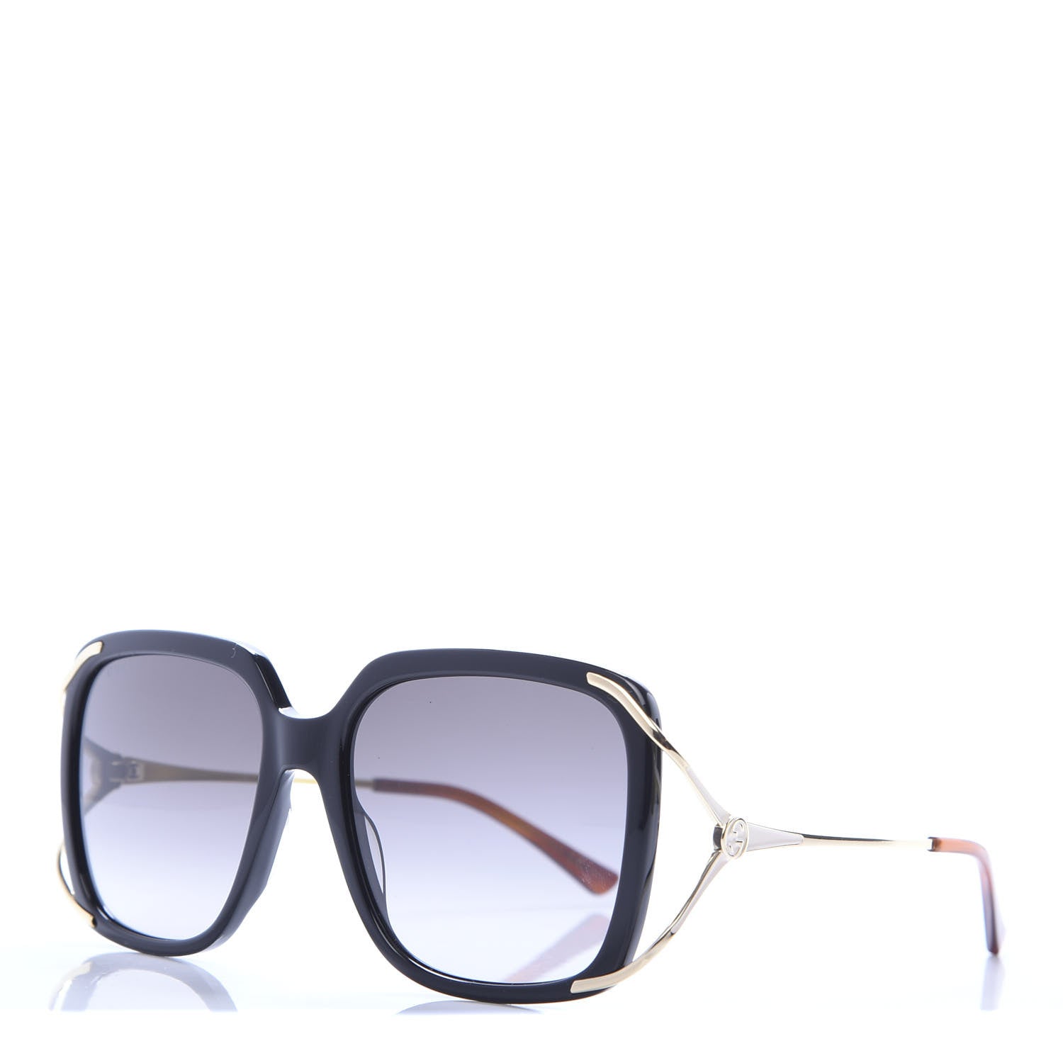 Gucci Acetate Butterfly Sunglasses GG0647S Black White 1 of 7