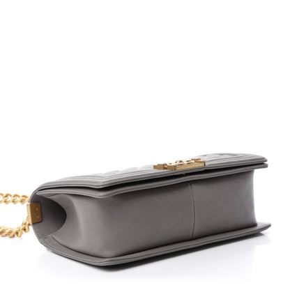 Chanel Caviar Quilted Medium Boy Flap Grey 4 of 12