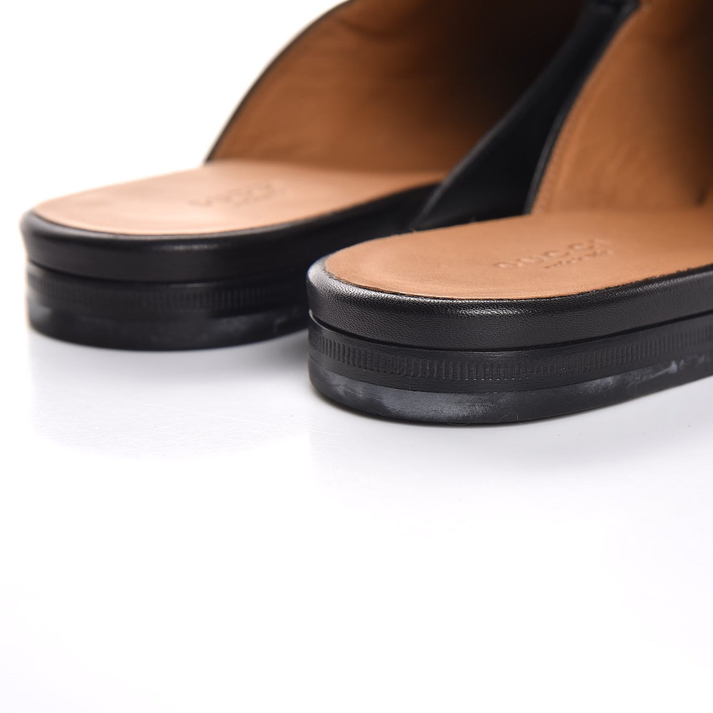 Calfskin Princetown Slippers 40.5 Black