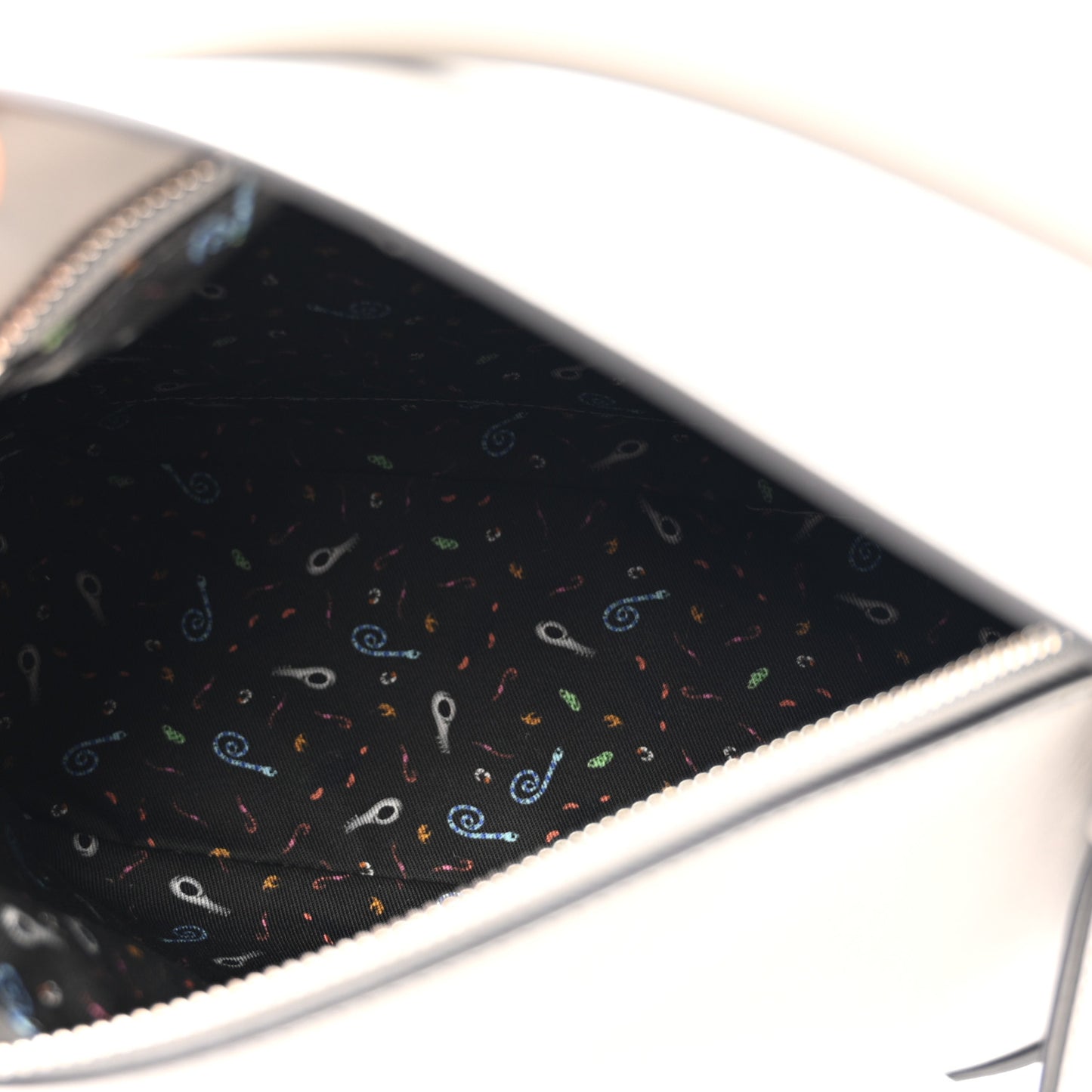 X SUNA FUJITA Calfskin Small Puzzle Edge Bag Grey