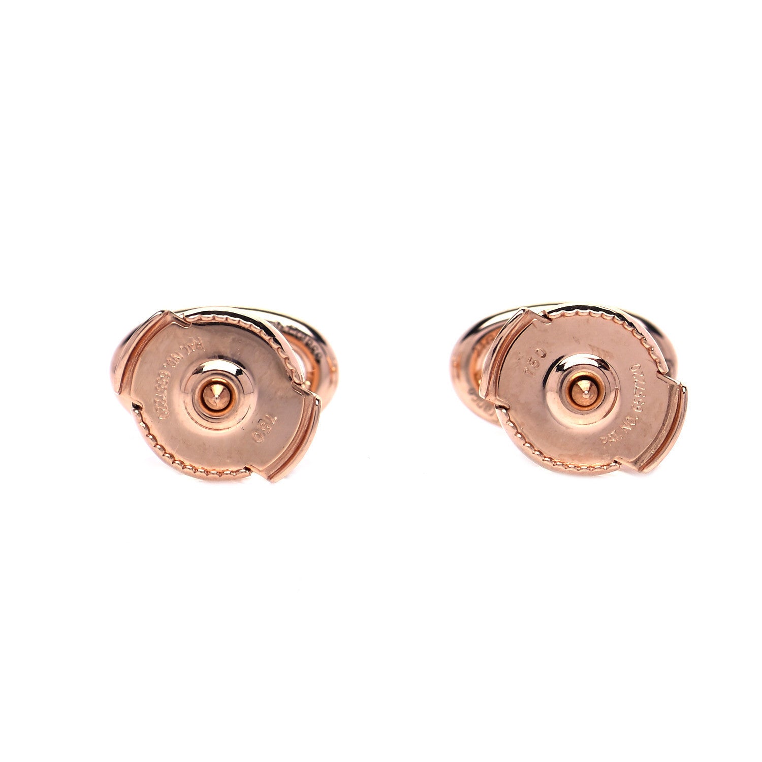 Hermes 18K Rose Gold TPM Farandole Stud Earrings 2 of 3
