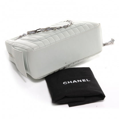 Chanel Lambskin Vertical Quilted Mademoiselle Camera Case Green 4 of 7