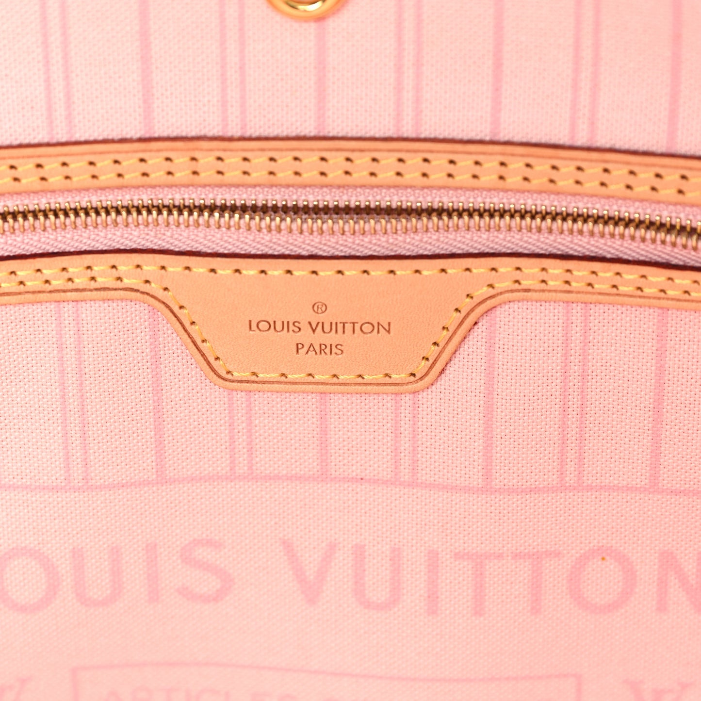 Damier Azur Neo Neverfull MM Rose Ballerine