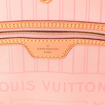 Louis Vuitton Damier Azur Neo Neverfull MM Rose Ballerine 7 of 12