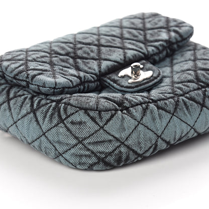 Chanel Denim Quilted Denimpression Small Flap Blue Black 8 of 9