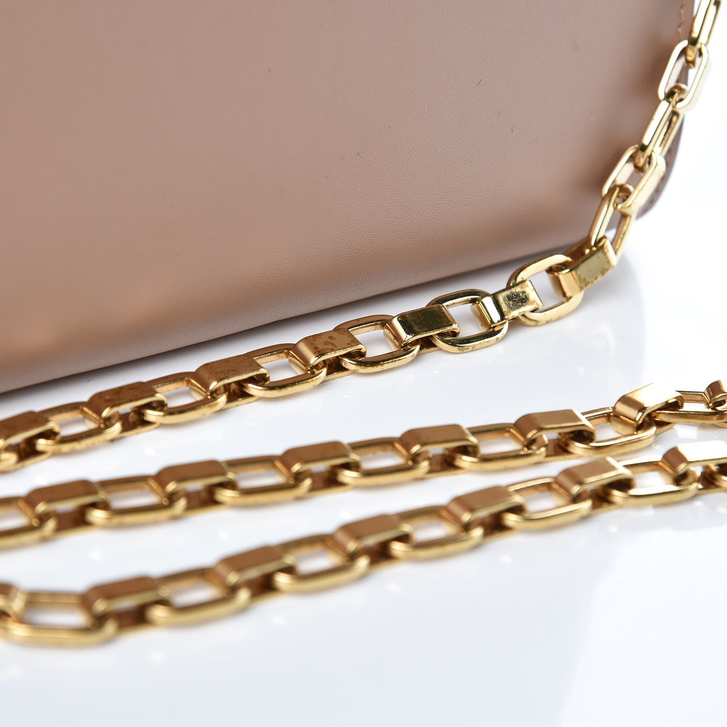 Calfskin Chain Louise MM Rose Poudre