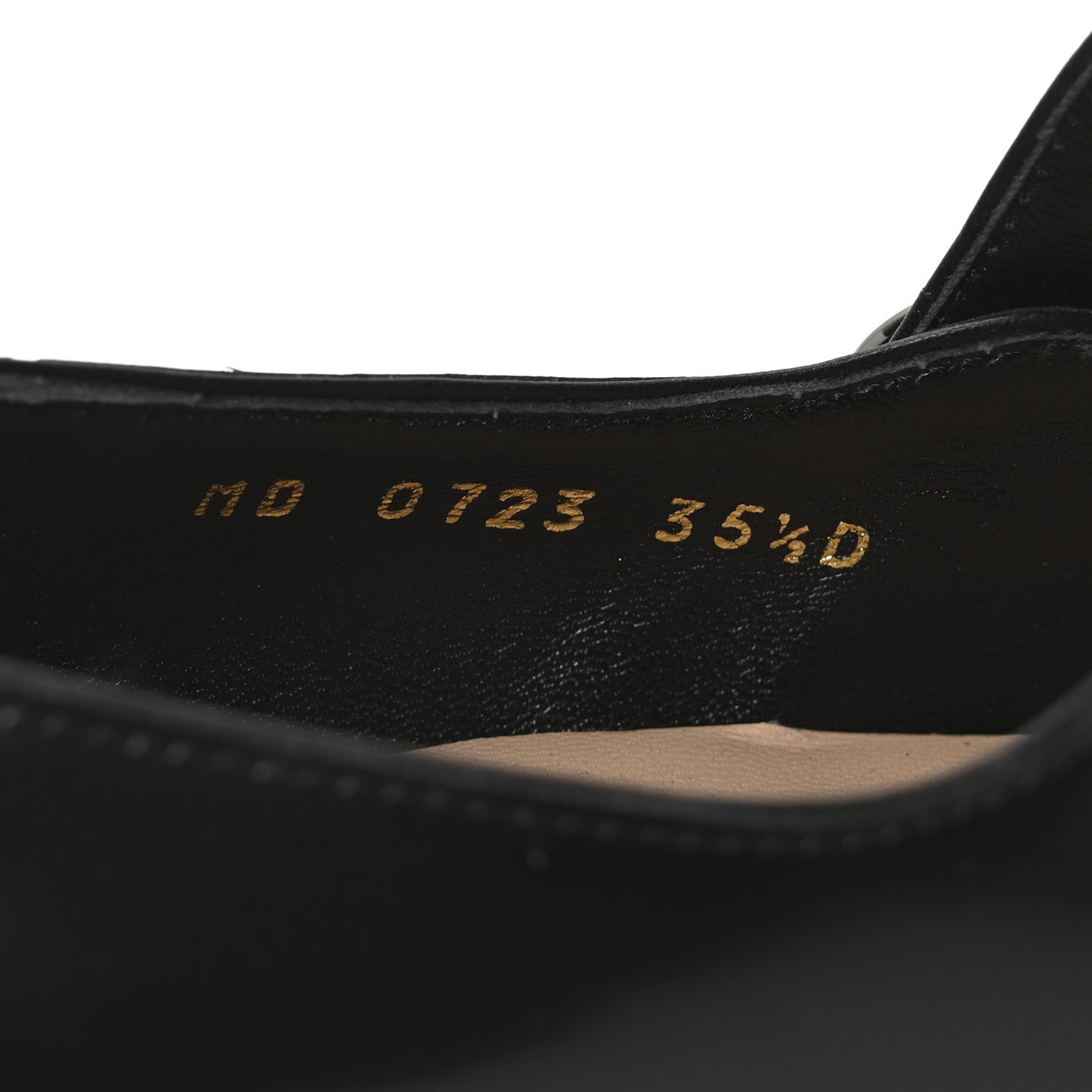 Brushed Calfskin Uniform 30mm Pumps 35.5 Black