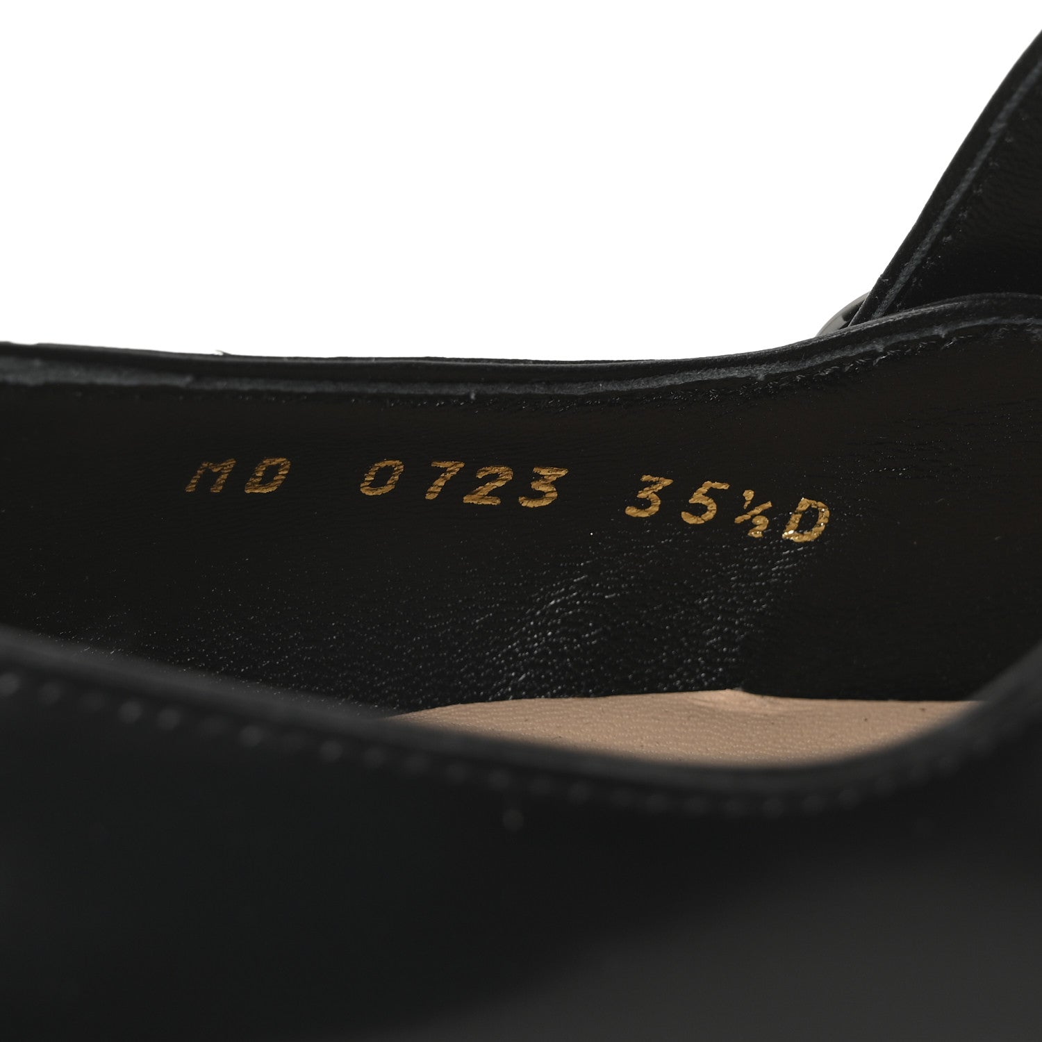 Christian Dior Brushed Calfskin Uniform 30mm Pumps 35.5 Black 9 of 10